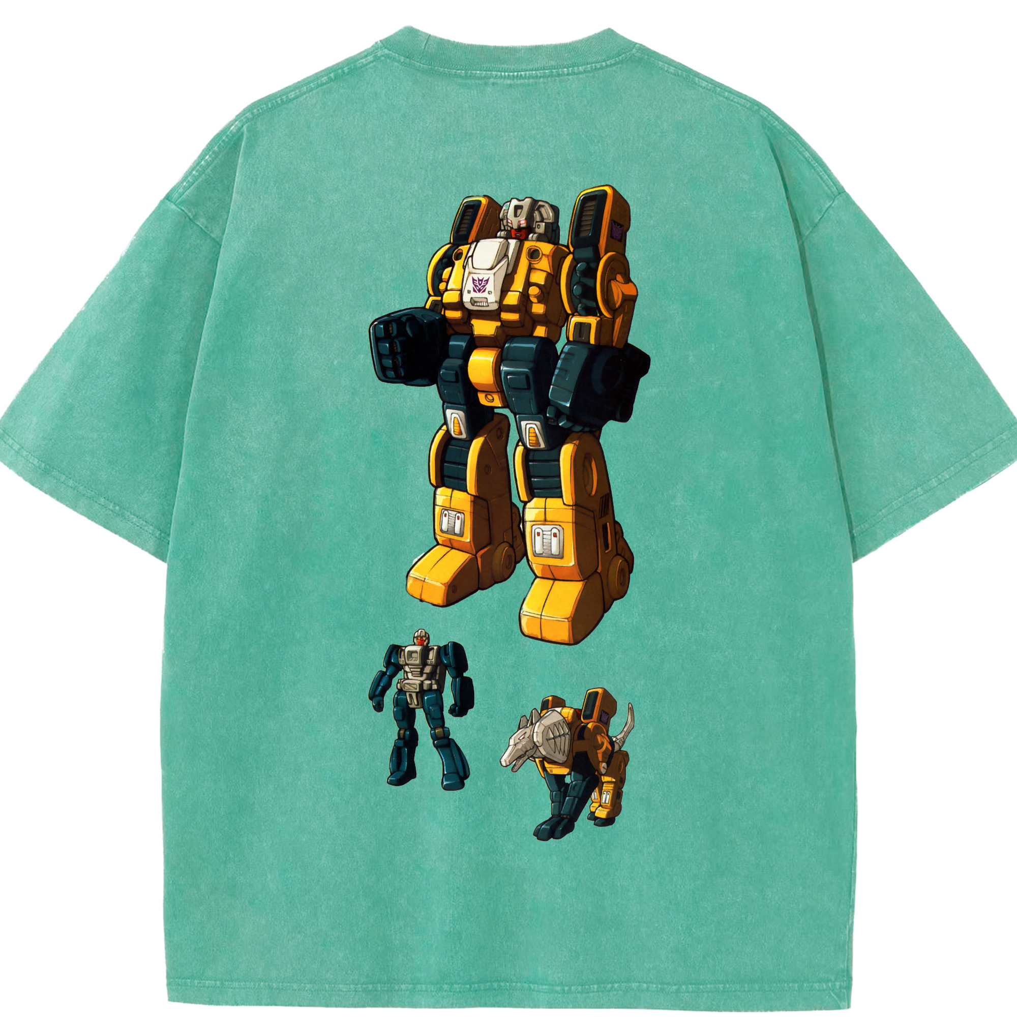 （画像用）  綿100% ヴィンテージ風 半袖Tシャツ（背面プリント）